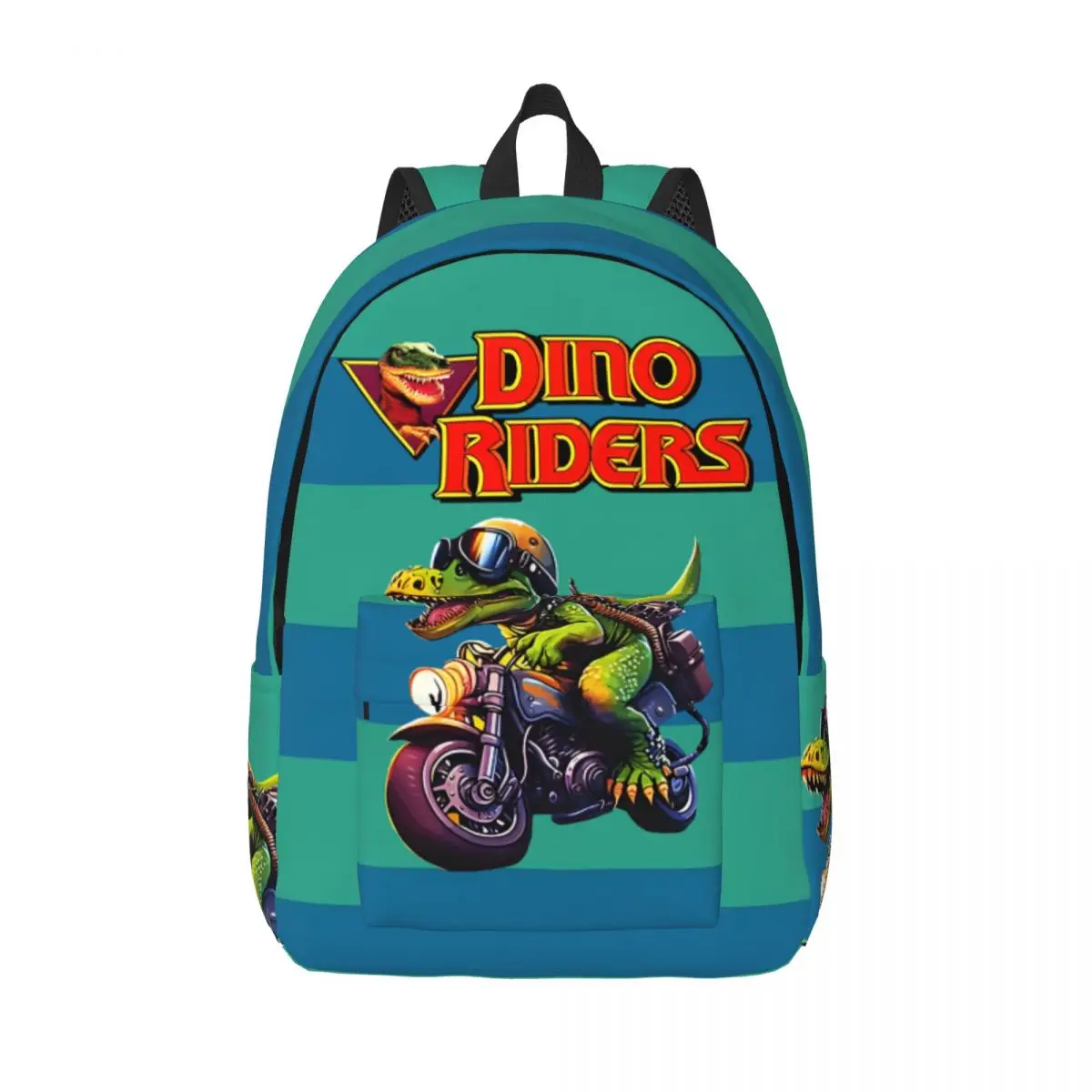 Versatile For Dinosaur Lovers, Storage Bag Picnic Zipper Closure D-Dino Riders Girl Boy Daypack Back To School Gift