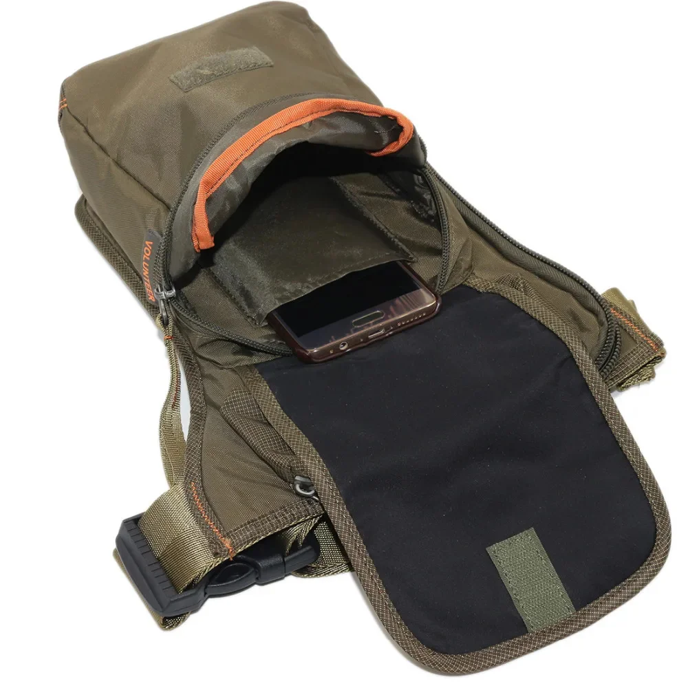 Riñonera militar para motociclista, bolso de hombro cruzado, Oxford, para pierna, para hombre