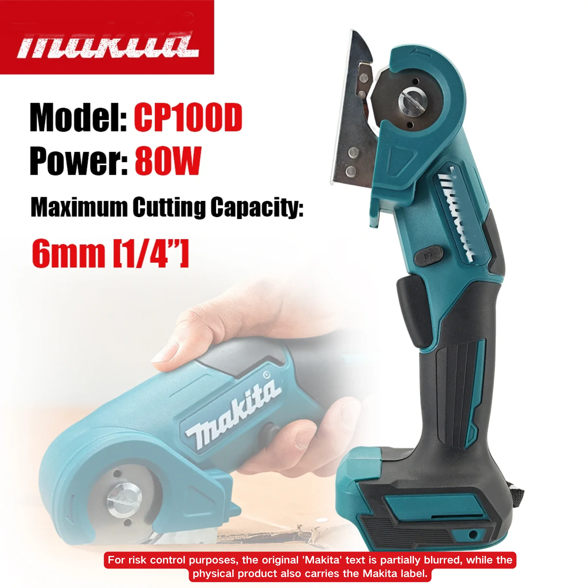 Makita Cordless Carpet Scissors Handheld Multi Functional Pruner Round Knife Cutting Cloth Scissors For Makita 18V Battery
