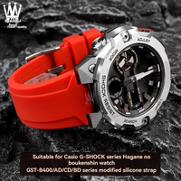 High quality G-SHOCK Casio Watch GST-B400/GST-B200 Series Modified Sports Waterproof Silicone Watch with Convex Accessories