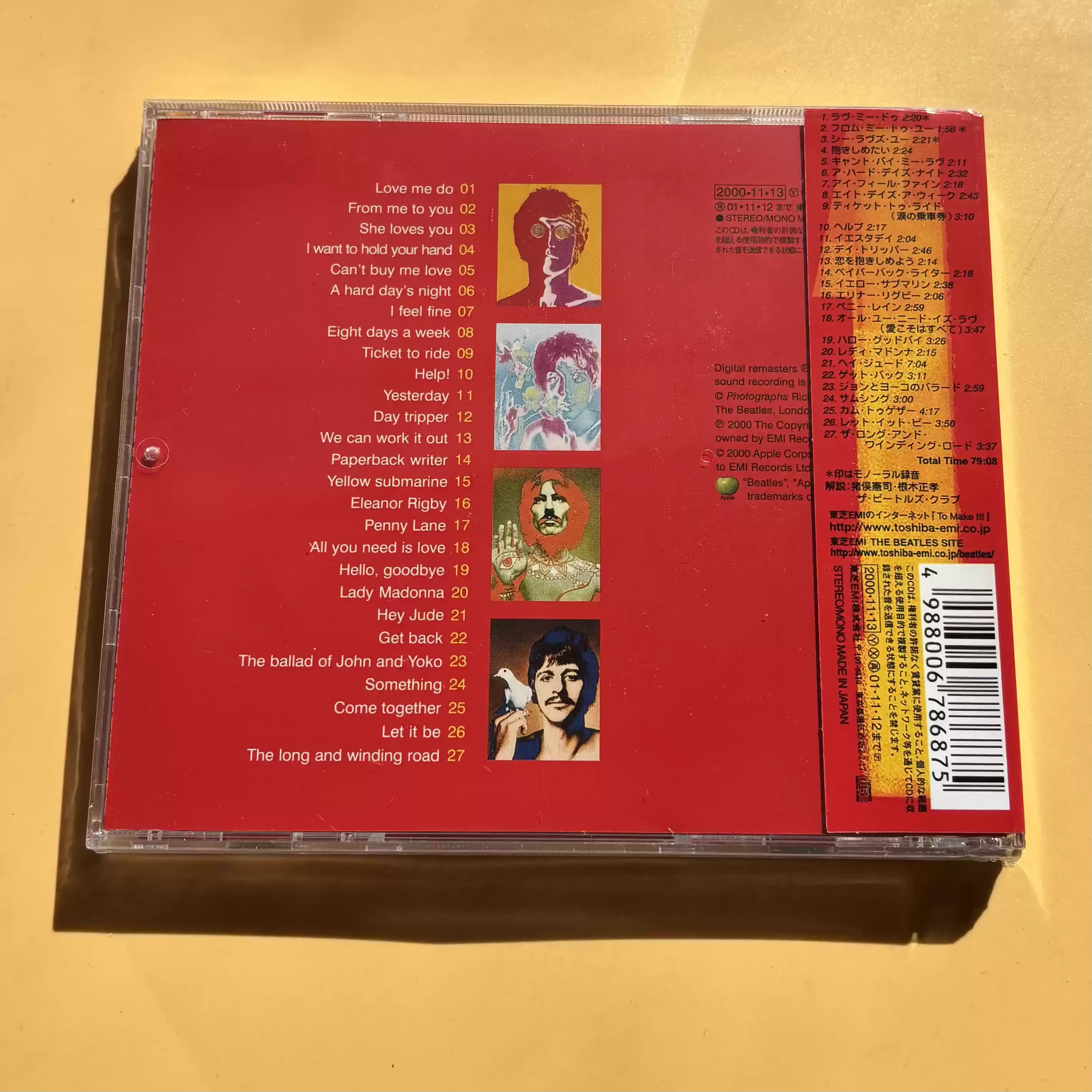 CD Classic Pop Rock Album The Beatles Music CD 1 Music Record Greatest Hits Compilation, 27 No.1 Cosplay Soundtracks Box Gift view 2