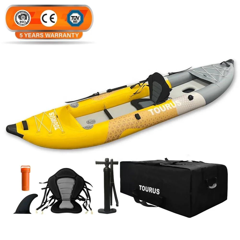 Wholesale Factory Price OEM Inflatable   Drop stitch Fishing kayak inflatable canoe 