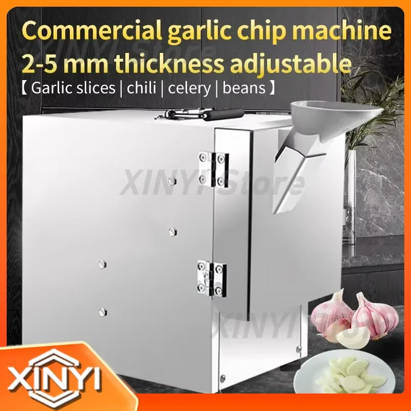for Electric Garlic Ginger Slicer 180W Multifunctional Stainless Steel Garlic Press BBQ Restaurant Kitchen Tool Home