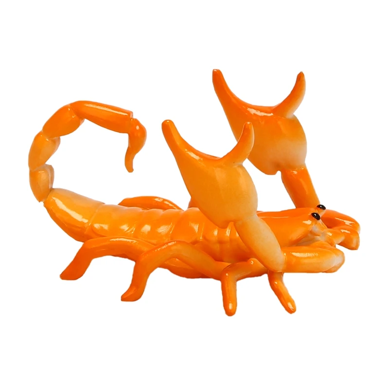 New Creative Cute Scorpion Model Pen Holder Weightlifting Scorpion Bracket Storage Rack Pen Rack Gift Stationery Orange