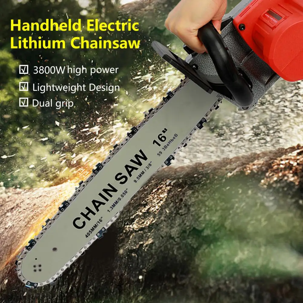 

16Inch Brushless Electric Chain Saw 17000RPM Portable Chainsaw Rechargeable Cordless Graden Pruning Tools Electric Chainsaw