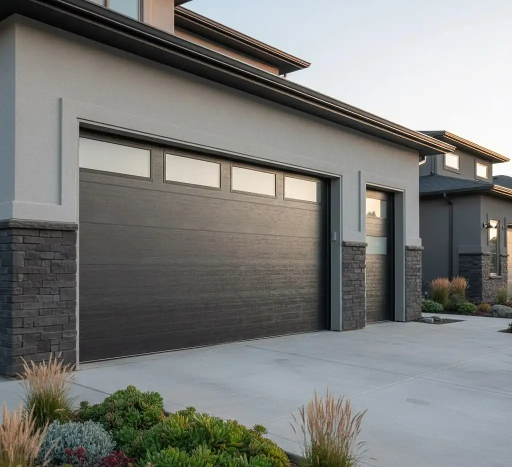 

Aluminium Glass Garage Door with Mirror Glass Window Garage Doors High Security Anti-collision Garage Door for House and Villa