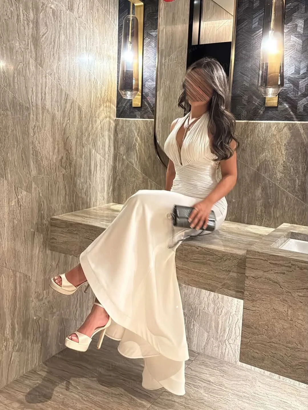 Sukienki wieczorowe Ranmo Sexy 2026 w stylu syreny dla kobiet, sukienka na wesele z dekoltem typu halter, bez rękawów, sukienka na studniówkę, vestidos de gala, możliwość personalizacji