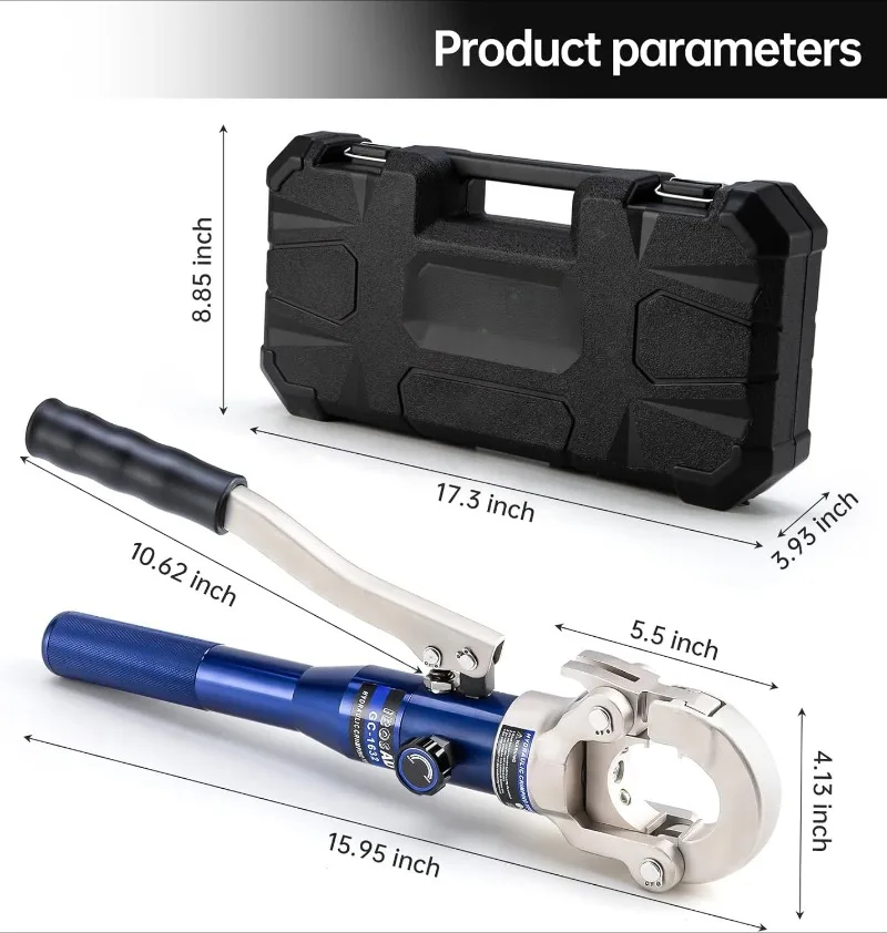 ท่อทองแดงอุปกรณ์ไฮดรอลิกท่อ CRIMPING TOOL 1/2 ",3/4" และ 1 "ขากรรไกรทองแดงท่อกด Crimper คีมกด,Wi