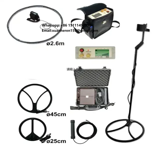 

ALLOSUN AR6 Underground Metal Detector Pulse Inductive Waterproof Metal Detector Three Coils Metal/Gold/Sliver Equipment
