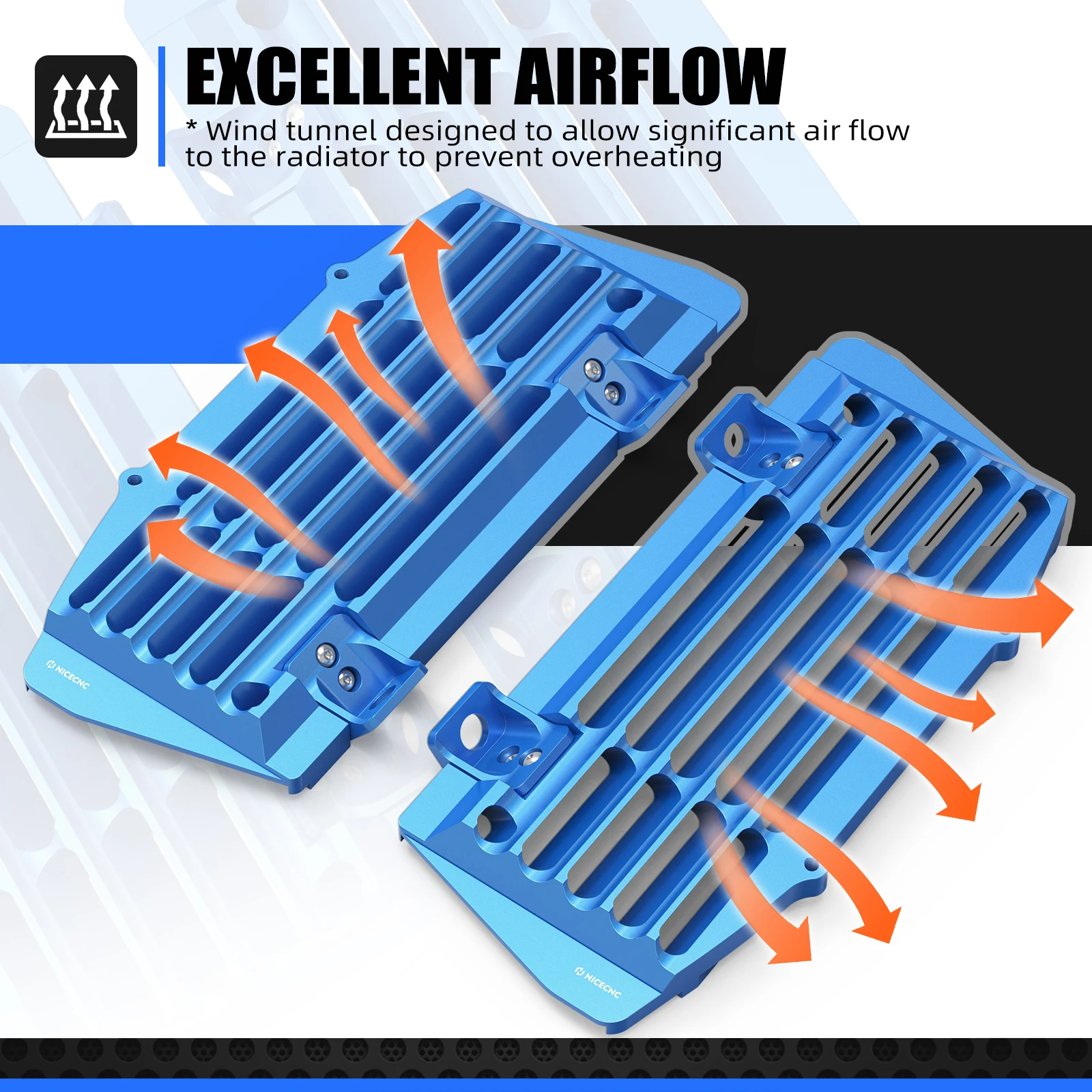 For Husqvarna TE 300 TE 250 FE 250 FE 350 FE 450 501 2017-2023 Grill Radiator Guards TX 300 TC 125 FC 250 2017-2022 For KTM EXC - Image 5