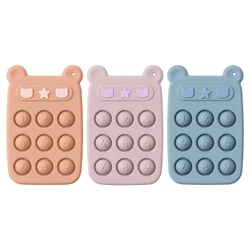 Nieuwe Siliconen Baby Bijtring Calculator Vorm Tandjes Speelgoed Voor Pasgeborenen Kinderen Zintuiglijke Educatieve Bpa Gratis Baby Accessoires