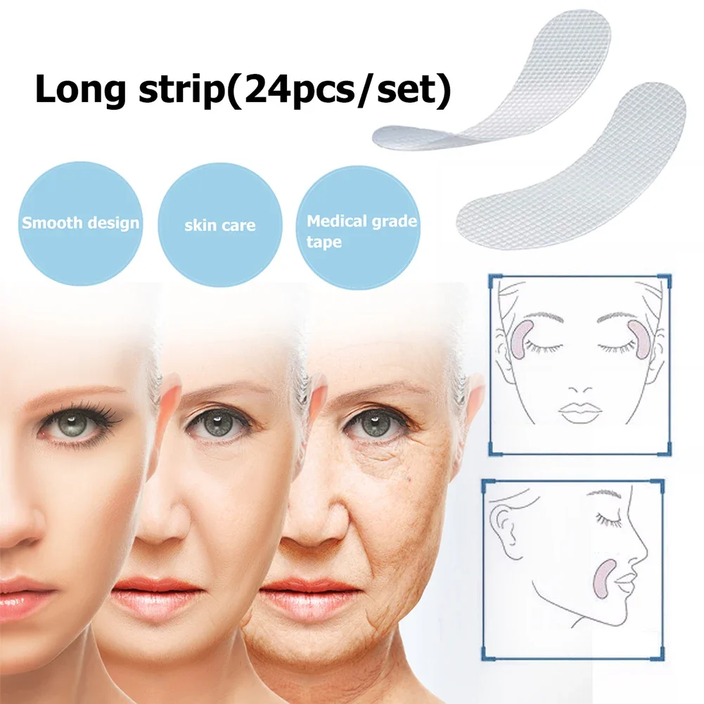 12-81PCS Anti-Wrinkle Patches Facial Line Wrinkle Sagging Skin Lift Up Tape Slimming Tape Anti-aging Stickers Skin Care Tools