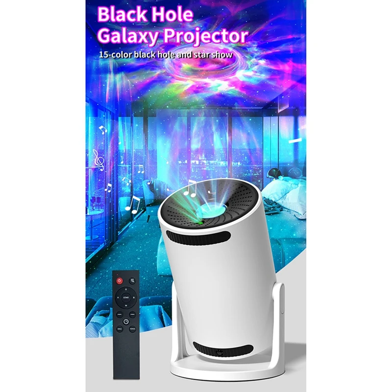 2025 New Kxm-006 Projector Light Planet Projection Lamp Night Light Black Holes Earth Moon Sky Lighting Remote Bluetooth Speaker