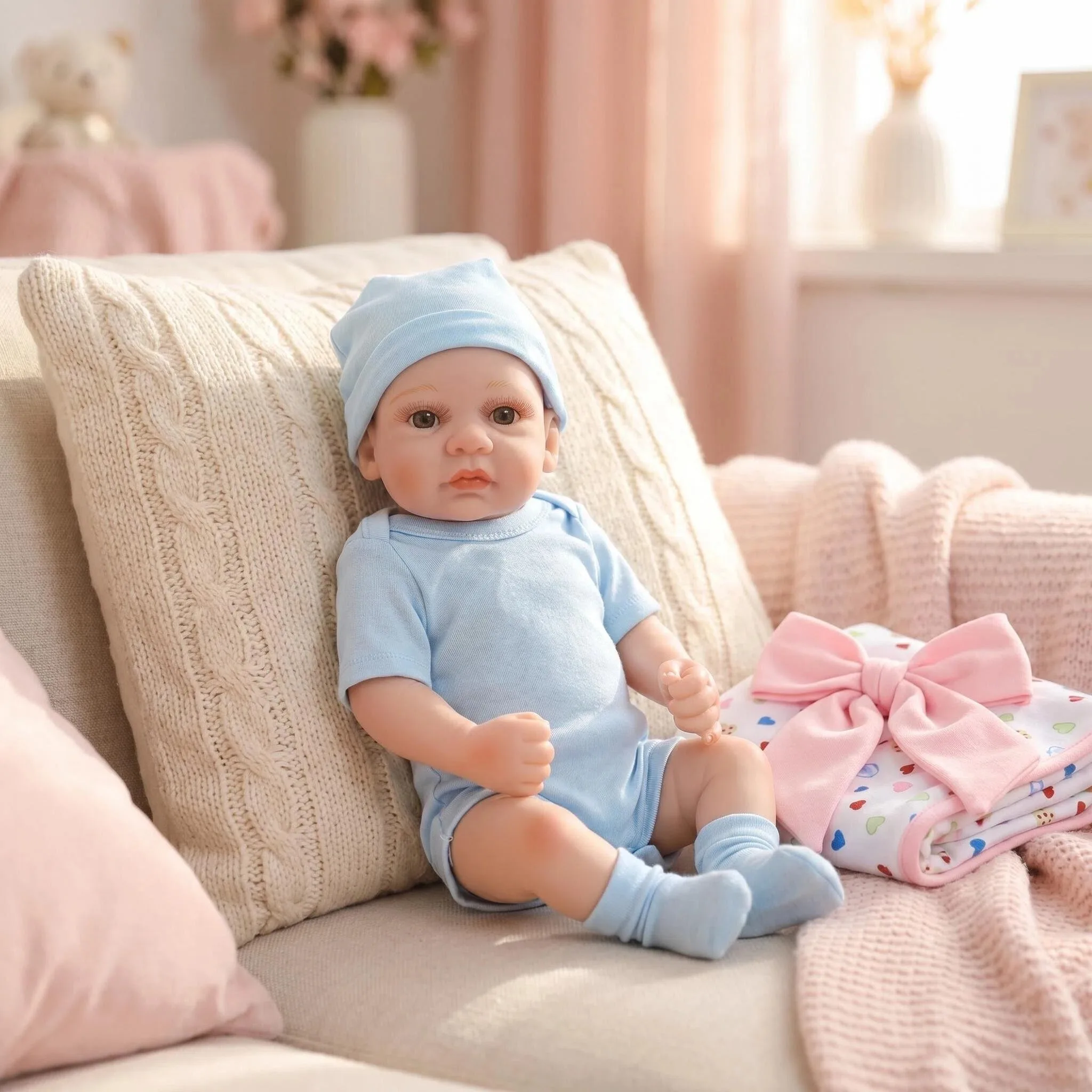 Boneco Colecionável de Vinil NPK de 12 Polegadas para Meninos, Brinquedo para Diversão na Hora do Banho, Boneco Colecionável de Vinil de Corpo Inteiro