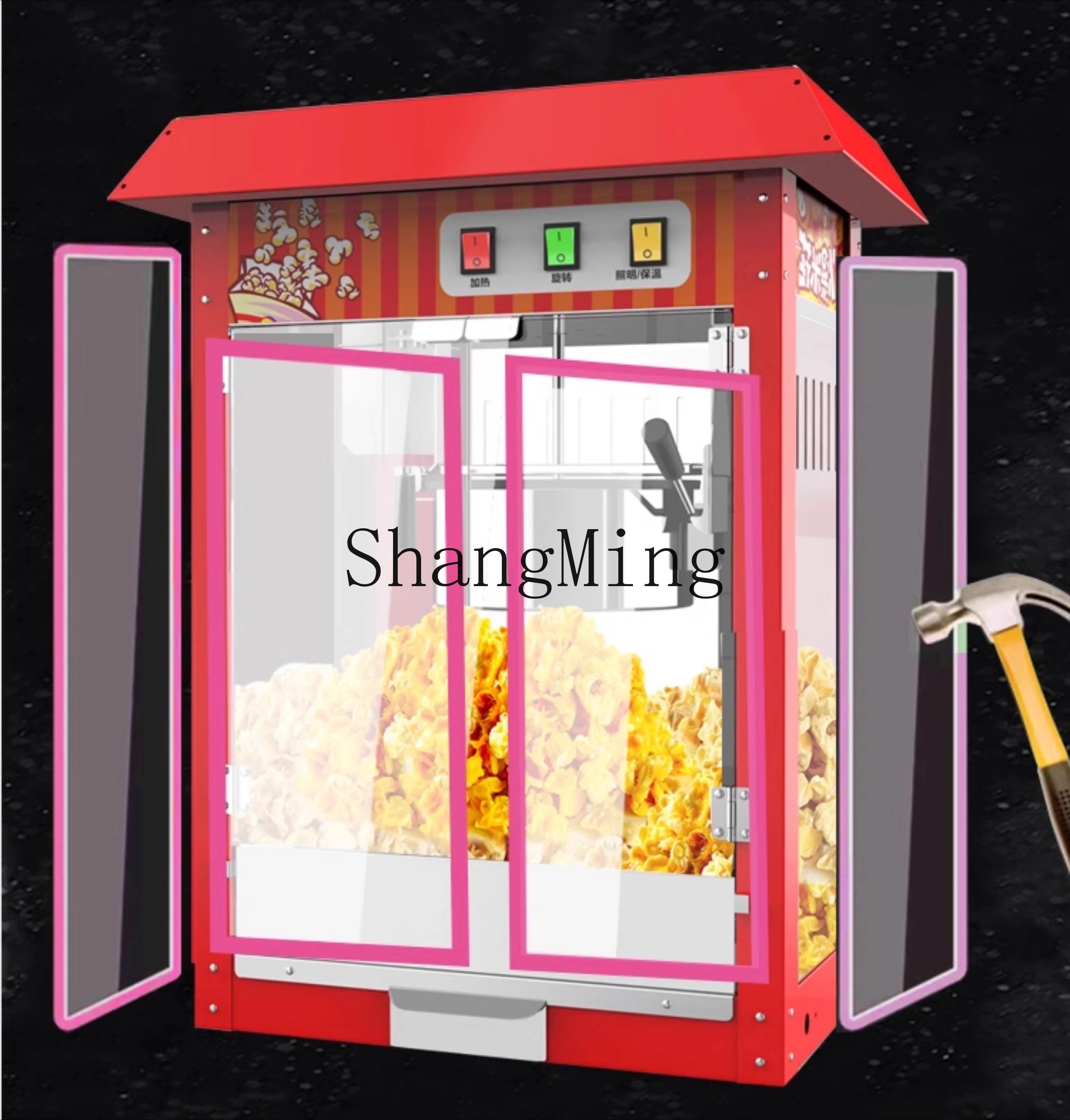 ZYY commercial fully automatic multi-functional intelligent new electric corn puffer