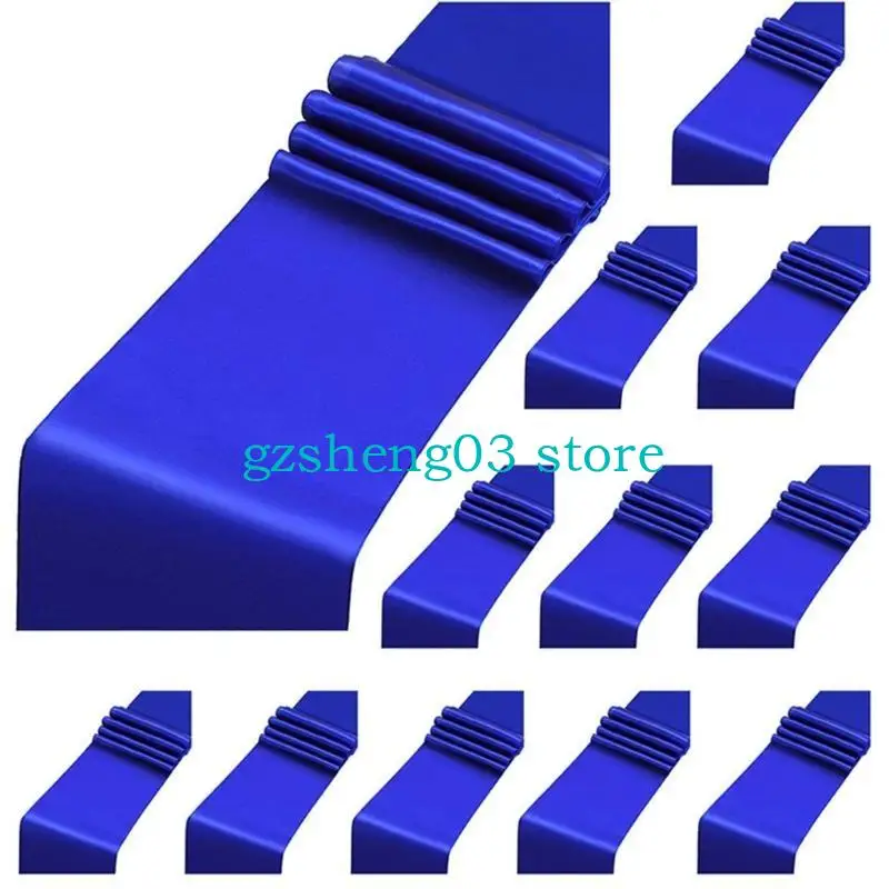 u75c ساتان ساتينات ساترة ساطعة ساطعة 12x108 "لحفلات أنيقة ومآدب زخرفة طاولة المآدب