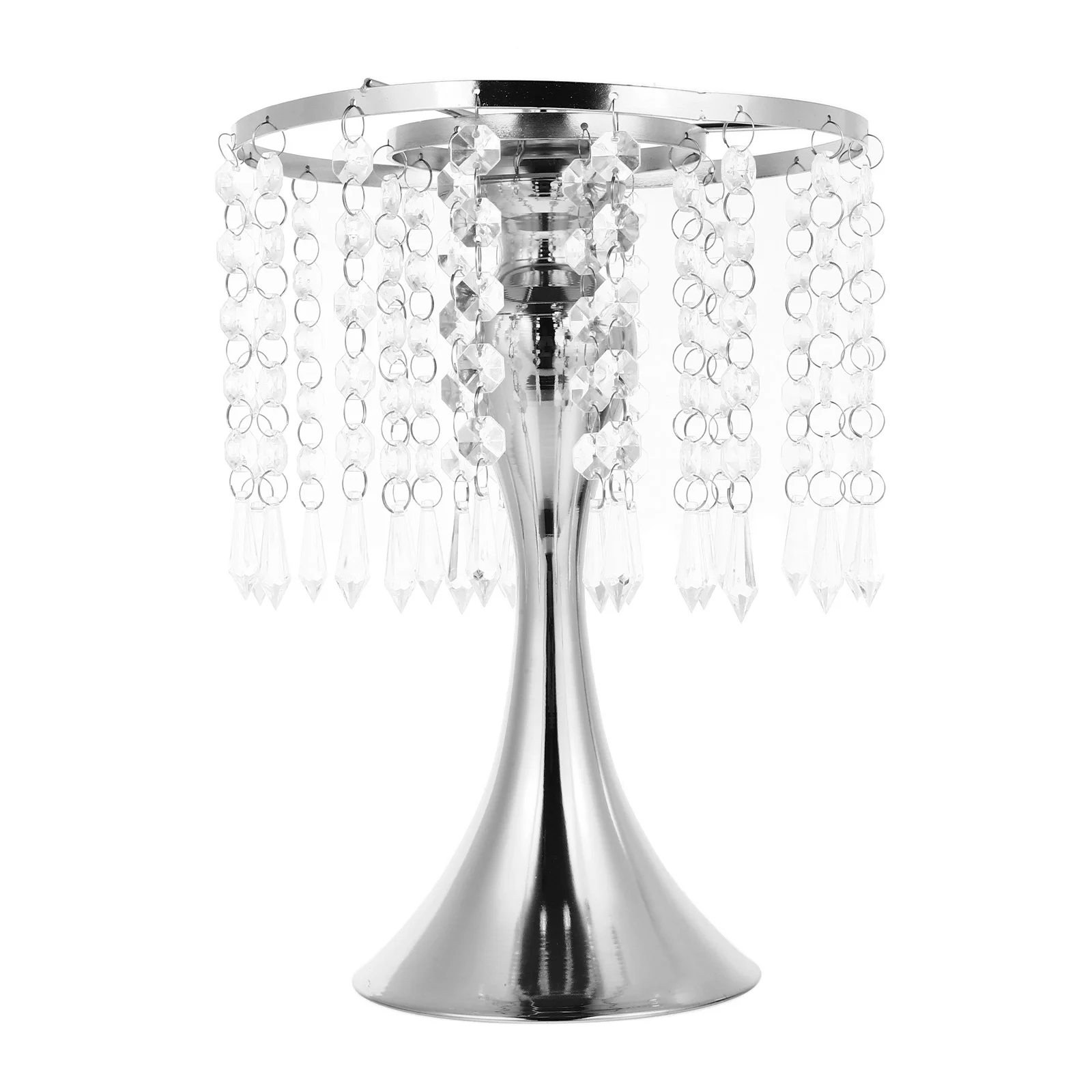 

1pc Wedding Flower Rack Candleholder Crystal Curtain Design Party Decor Multifunctional Stand Adorn For Wedding Scene