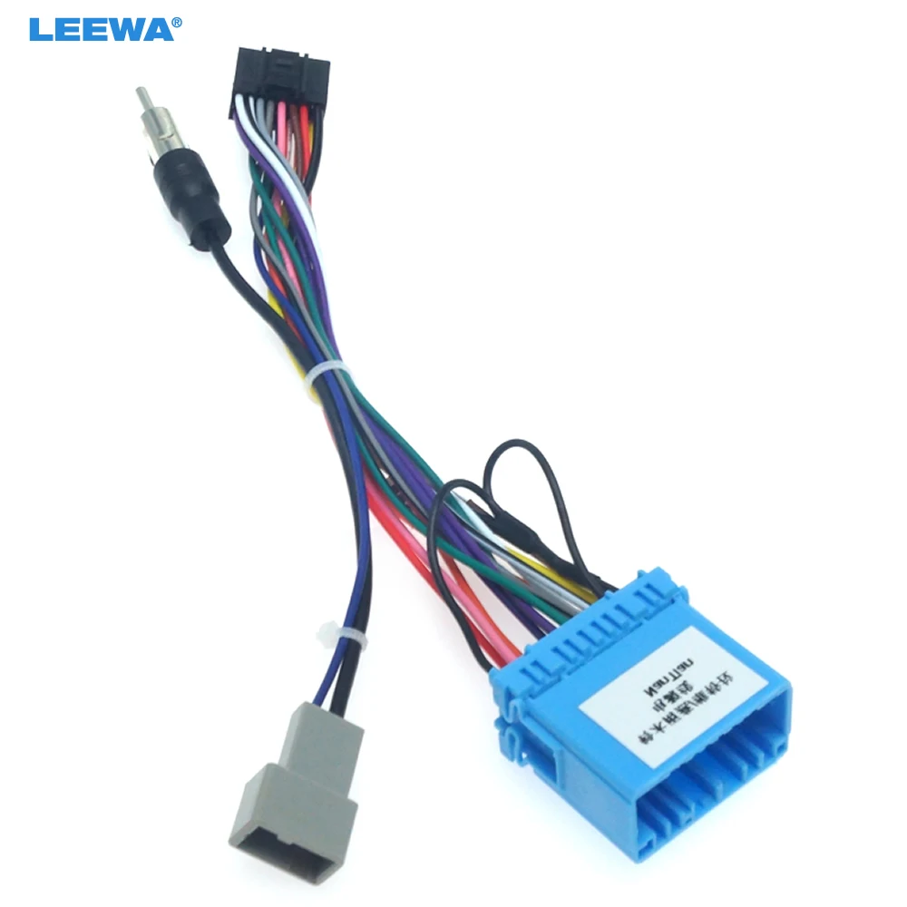 LEEWA Car Audio 16PIN Adaptor Wiring Harness For Suzuki Swift SX4 2006+ Stereo Install Aftermarket Power Calbe #CA2096