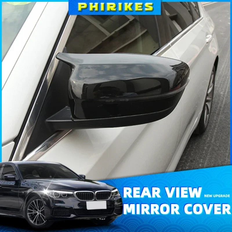 2 PCS Side Wing Replacement Mirror Cover type 4.8 For BMW 4 5 7 Series G30 G31 G38 G22 G11 G12 2016 2017 Mirror Caps