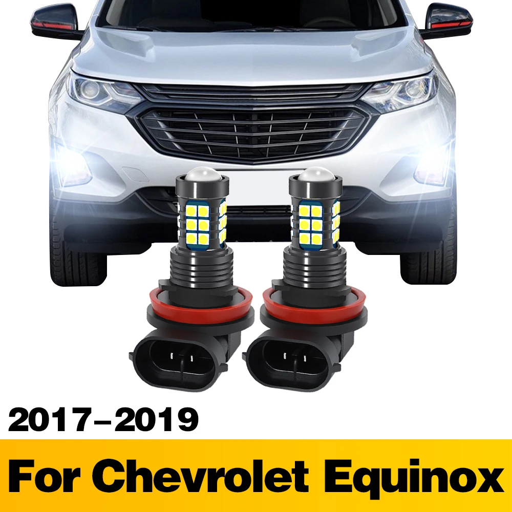 

2Pcs LED Lamp Car Front Fog Light Accessories For Chevrolet Equinox 2017 2018 2019
