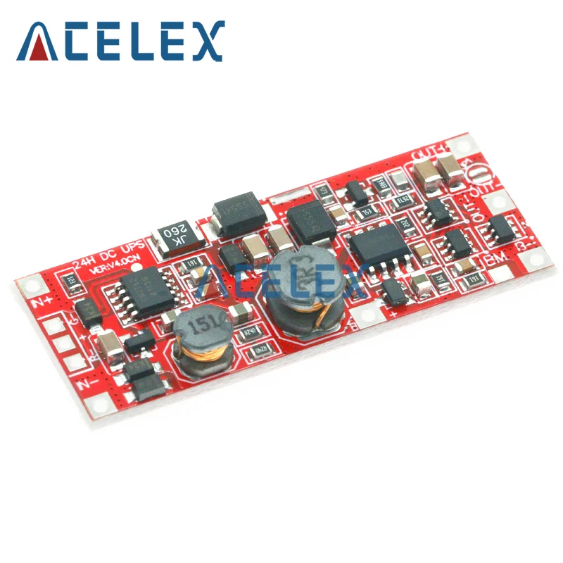 DC 12V/15V 24W 1A UPS Power Supply Module Uninterruptible Power Control Board 2S V4.0CN Charging Step Up Protection Module