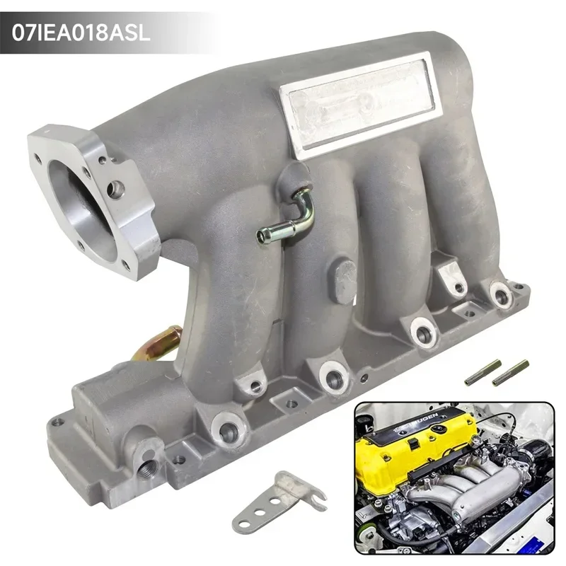 Black/Silver Racing Intake Manifold 70MM  Fit For Honda Civic 2006-2011 K-series Acura TSX K20Z3 2004-2008 K24A2 Engine