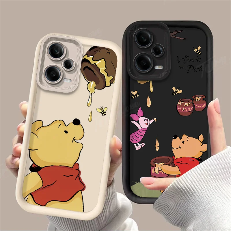 Disney Honey Winnie the Pooh Phone Case for Xiaomi Redmi Note 13 12 11 Pro Plus 12S 11S 10S 10 9 9S 8 12C 13C Soft Silicone Capa