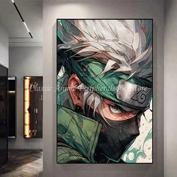 Naruto Poster Kakashi Sasuke Itachi Uchiha Akatsuki Anime Character Canvas Painting for Modern Home Decoration Aesthetic Gift