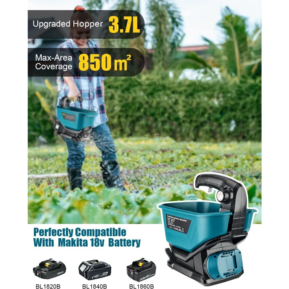 Seed Spreader for Handheld Fertilizer Spreader for Lawns,Available Year-Round,Grass Seeds,Fertilizer(Battery Not Included)