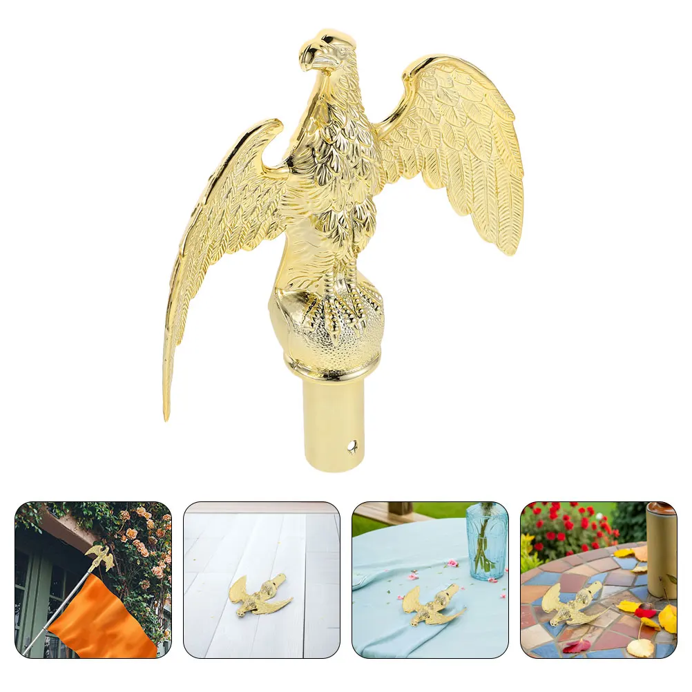 

2pcs Flagpole Topper Outdoor Weatherproof Finial For Garden Telescopic Sectional Pole Durable Rustproof Decoration