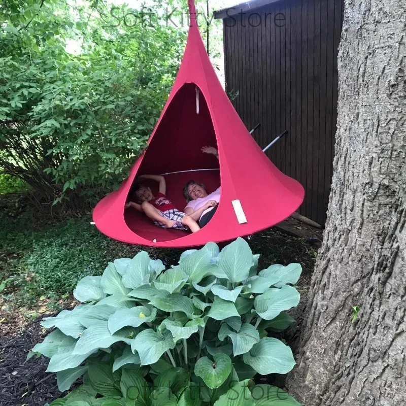 Internet celebrity outdoor swing hanging butterfly hammock children balcony leisure table and chairs round room hanging 100CM