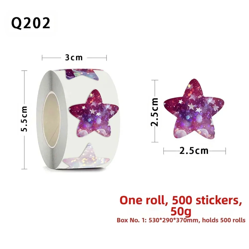 Self Space Star Stickers 500 Pcs Roll Designed For Kids Reward Charts Scrapbooking And Craft Decoration Purposes