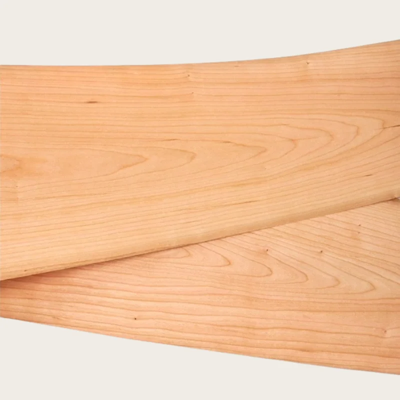 0.5mm Natural Cherry Wood Veneer Solid Wood for DIY Craft Projects Guitar Furniture Cabinet Doors Decor Veneer Panels L:250*18cm