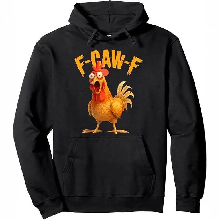 Hoodies Engraçados Unissex com Estampa de Galinha FCAWF, Sweatshirts Casuais de Algodão, T-Shirts com Capuz Confortáveis e So...