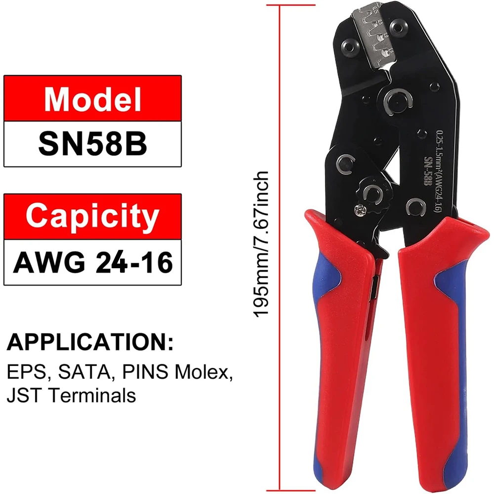 690 قطعة مجموعة موصلات دبوس السيارات ، مجموعة دبابيس طرفية كهربائية مع أداة تجعيد موصل سلك الذكور والإناث دبابيس طرفية vw