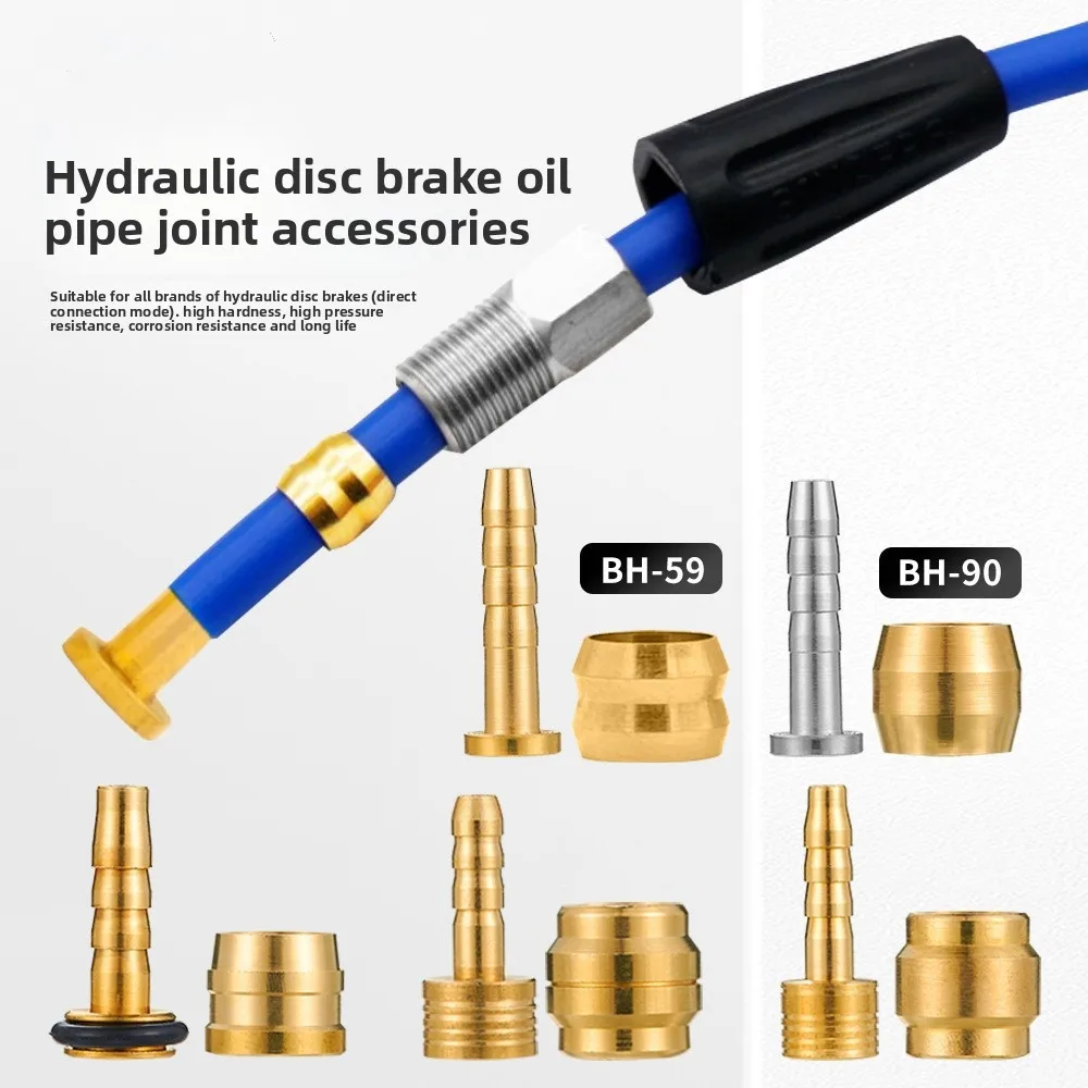 Conector de Freno de Disco Hidráulico para Bicicleta de Montaña BH59, Cabezal Oliva, Aguja de Aceite 90, Tubería de Aceite para Disco, Accesorios de Tornillo