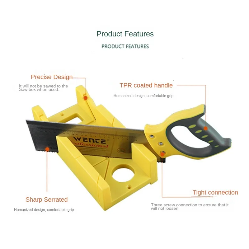 Multi-function clip back saw miter saw cabinet 45 ° C corner cutting tool Woodworking gypsum line kick line corner cutting tool