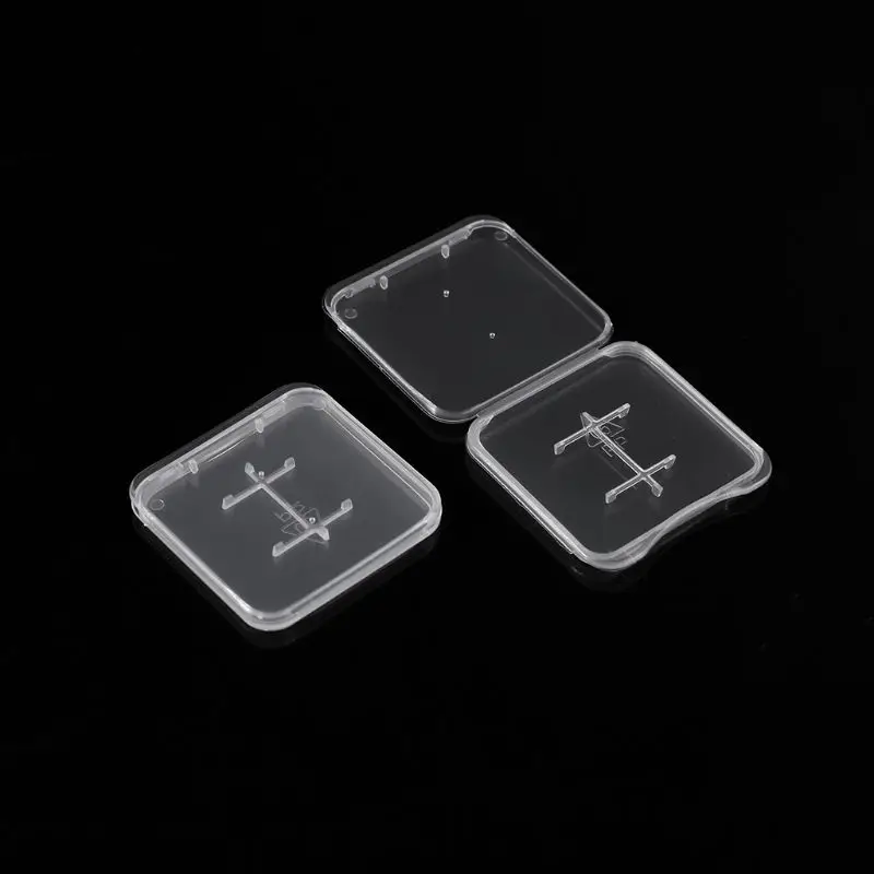 Transparent Standard MiC Memory Card for Case Holder Box Storage Box Dropship