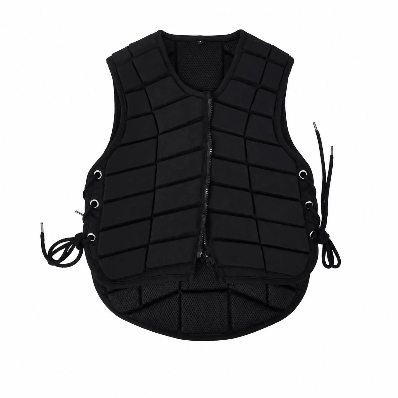 rider-safety-vest-for-equestrian-use-breathable-padded-guard-with-side-lace-fit-for-horseback-training-and-outdoor-riding