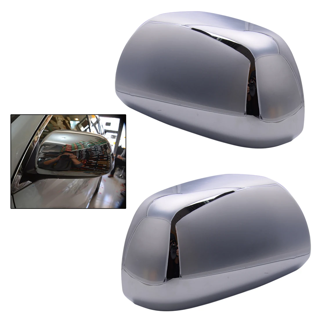 

2pcs Car Side Door Wing Rearview Mirror Trim Cover Cap Housing Fit For Toyota Highlander Sienna 2011 2012 2013