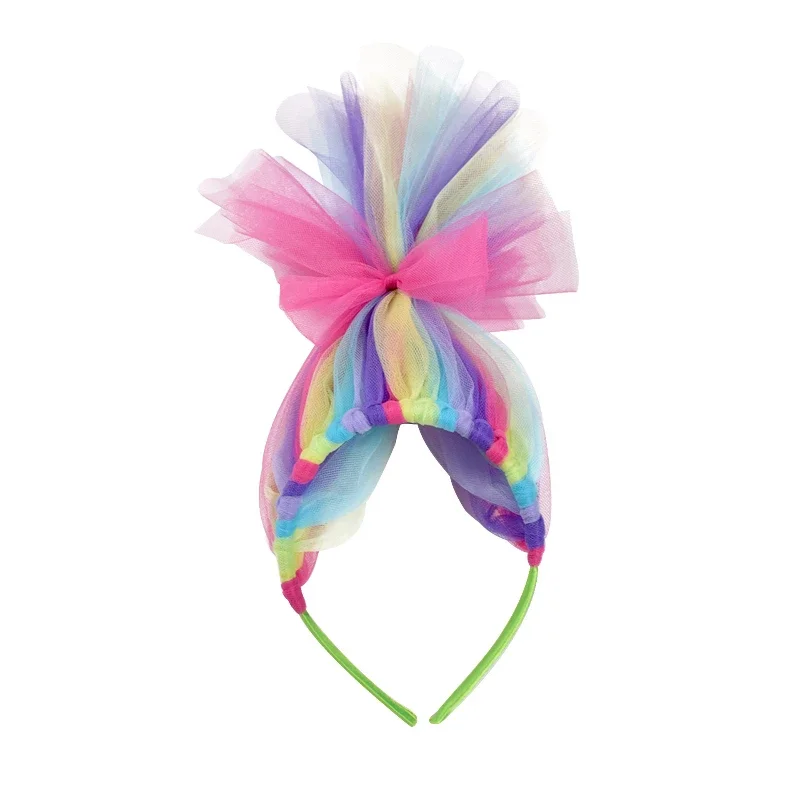 Halloween Magic Elf Cosplay Headband Princess Poppy Trolls hair hoop Performanc Birthday Party Hair Accessories