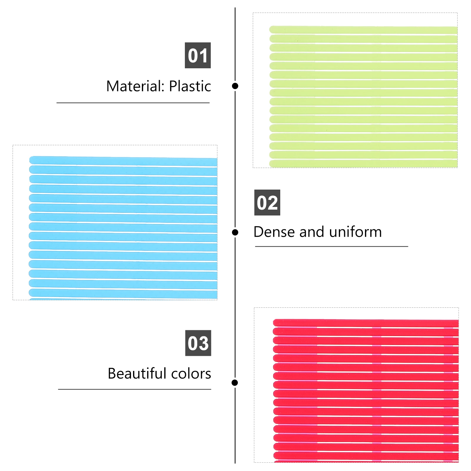 

3pcs Sushi Rolling Mats Premium Plastic Curtain Easy Clean Kitchen Accessories Rice Making Tools Practical