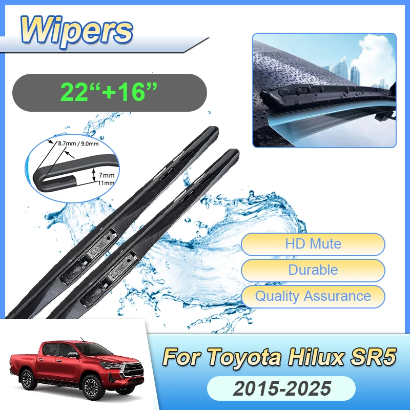 

Для Toyota Hilux SR5 щетка стеклоочистителя TruckMasters 2015 2016 2017-2024 2025 автомобильные передние ветровые стеклоочистители аксессуары
