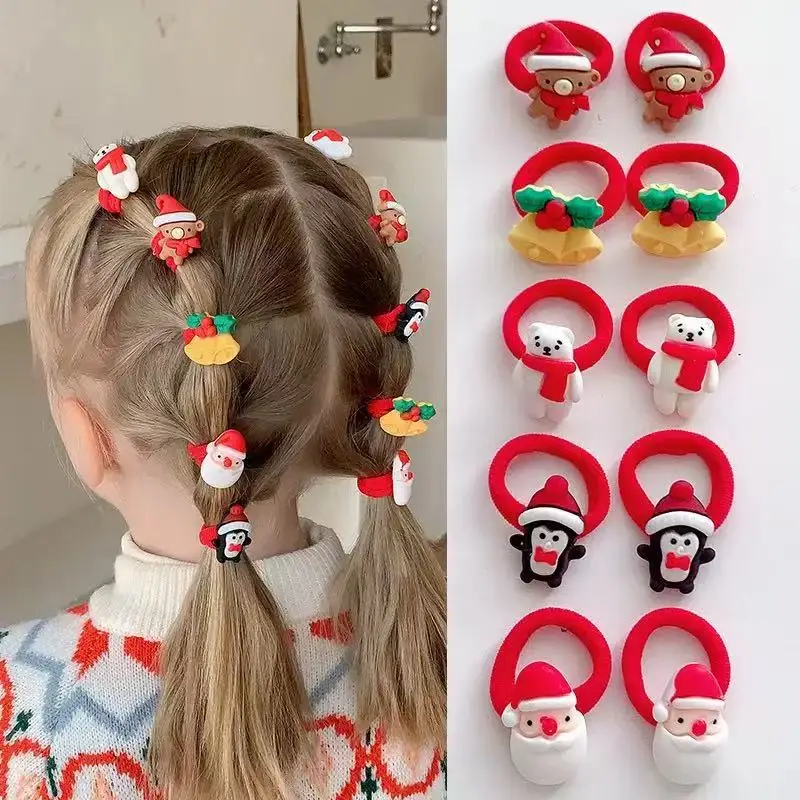 40 Stück verschiedene Weihnachts-Haar-Accessoires – Weihnachtsmützen, Schneemann, Rentier, Geweih, Schleifen, Elfenohren, Clips, Bänder für Partys