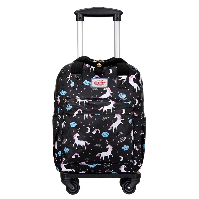 

Women's Bapa with Detachable Pull Rod Waterproof Printed Lage Carrng Bag Lightweight Handheld Boarding Bag