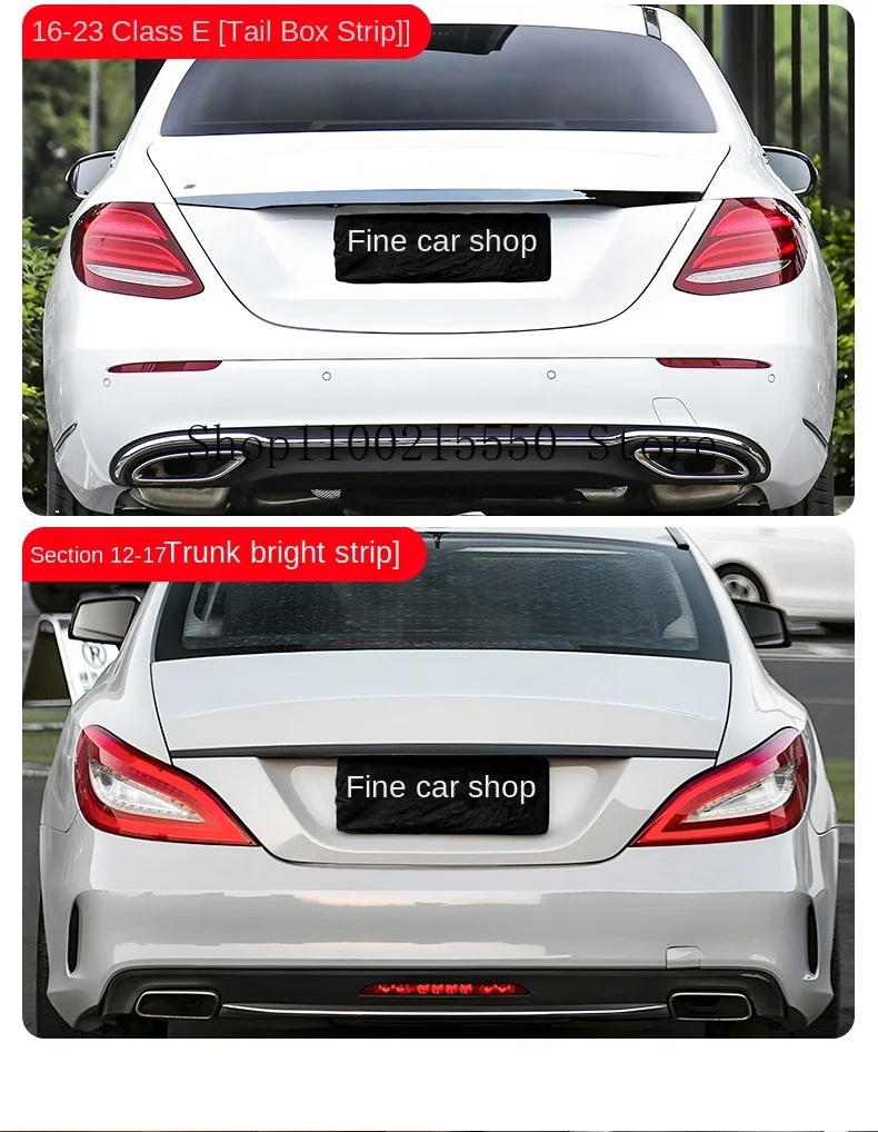 Rear Tailgate Trunk Lid Cover Trim For Benz C-Class C260L C200LE300LE260L CLS 2015-2024 Car Exterior Accessories