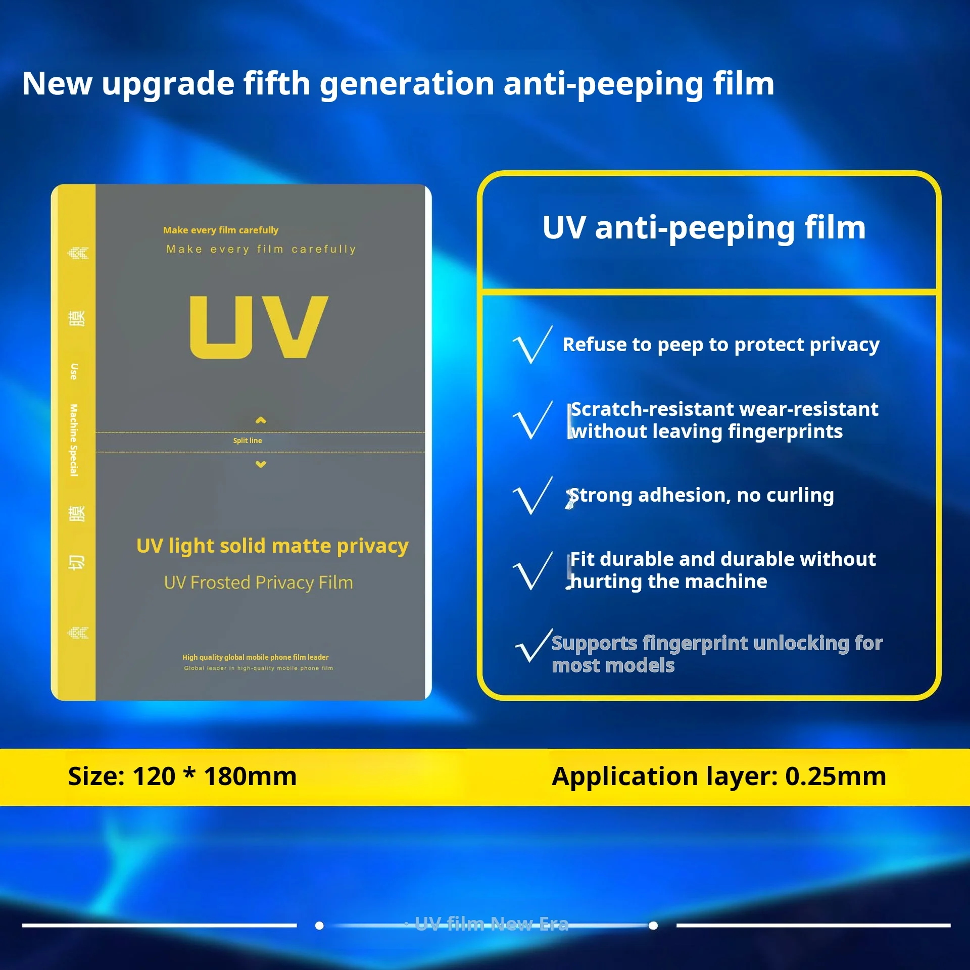 Vormir 10pcs HIgh Quality UV Privacy Protective Films for Plotter Screen Protector Cutting Machine Hydrogel Movies for Phones