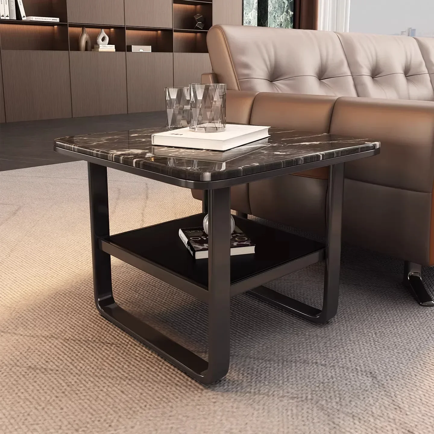 y14- office meeting coffee table combination modern simple business reception room rectangular tea table