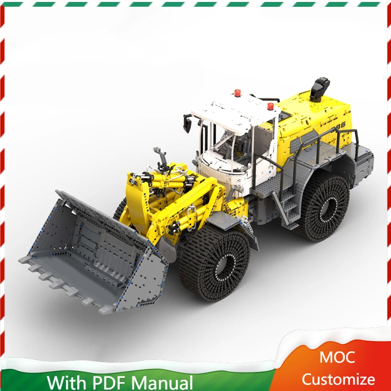 12136 PCS Moc Liebherr 586 Power Loader Engineering Vehicle Model DIY Building Blocks Kids Assembly Toys Festival Surprise Gifts