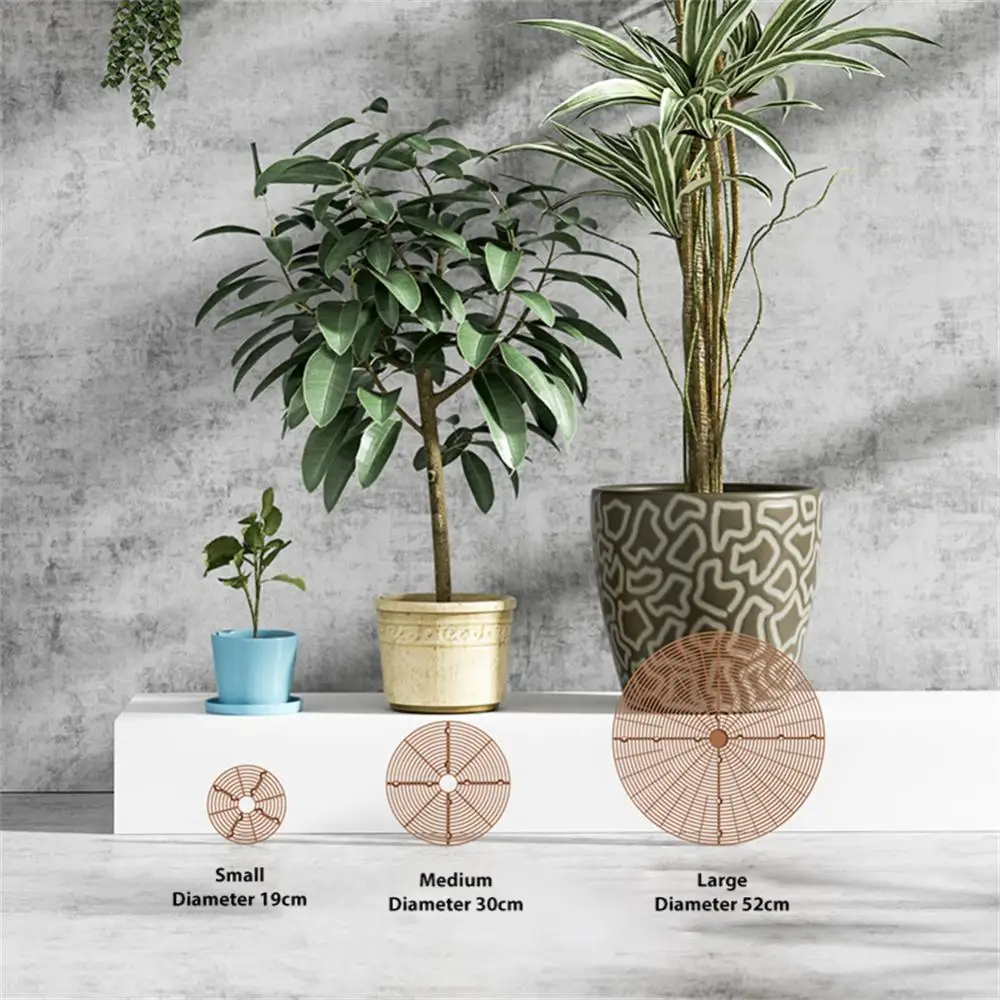 1pc Plant Pot Soil Covers Protector With Nails 19/30/52CM Potted Tools Lids Gardening Supplies Repel Cats Garden Household